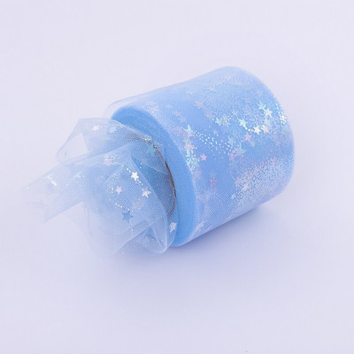 6 см 5 ярда Илюзорна ролка от тюл Любовна органза Направи си сам лъкове за коса Марля Елемент Пътека за маса Тъкан Макара Занаят Парти Сватбена украса