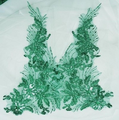 1 Τεμάχιο 42*20 εκ. Λευκό Μαύρο Λεπτό Glitter Διακοσμητικά Κεφαλιού Πέπλο Γάμου Δαντέλα Απλικέ Δαντέλα Διακοσμητικό Φόρεμα DIY Αξεσουάρ δαντέλας