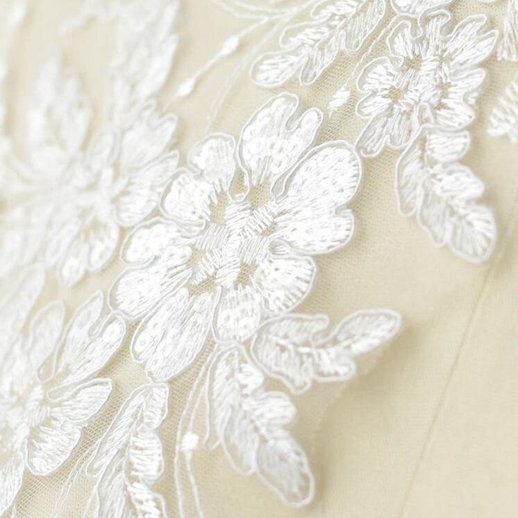 1 Τεμάχιο 42*20 εκ. Λευκό Μαύρο Λεπτό Glitter Διακοσμητικά Κεφαλιού Πέπλο Γάμου Δαντέλα Απλικέ Δαντέλα Διακοσμητικό Φόρεμα DIY Αξεσουάρ δαντέλας