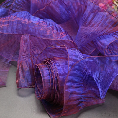 3 Yards Big Wave pitskangas, läbipaistev plisseeritud võrkpits, isetegemise kleidid riided moeaksessuaarid disainerkangad