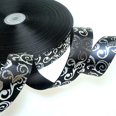 HL 5/10/50 jardi 25 mm vruće utiskivane Grosgrain vrpce Svadbena zabava Božićni ukrasi Uradi sam šivanje Rukotvorine za pakiranje darova Remen