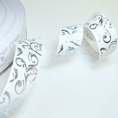 HL 5/10/50 jardi 25 mm vruće utiskivane Grosgrain vrpce Svadbena zabava Božićni ukrasi Uradi sam šivanje Rukotvorine za pakiranje darova Remen