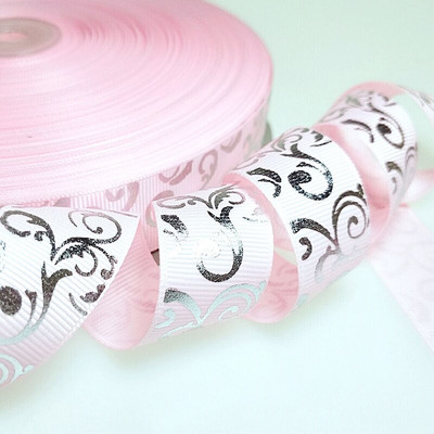 HL 5/10/50 jardi 25 mm vruće utiskivane Grosgrain vrpce Svadbena zabava Božićni ukrasi Uradi sam šivanje Rukotvorine za pakiranje darova Remen