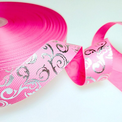 HL 5/10/50 jardi 25 mm vruće utiskivane Grosgrain vrpce Svadbena zabava Božićni ukrasi Uradi sam šivanje Rukotvorine za pakiranje darova Remen