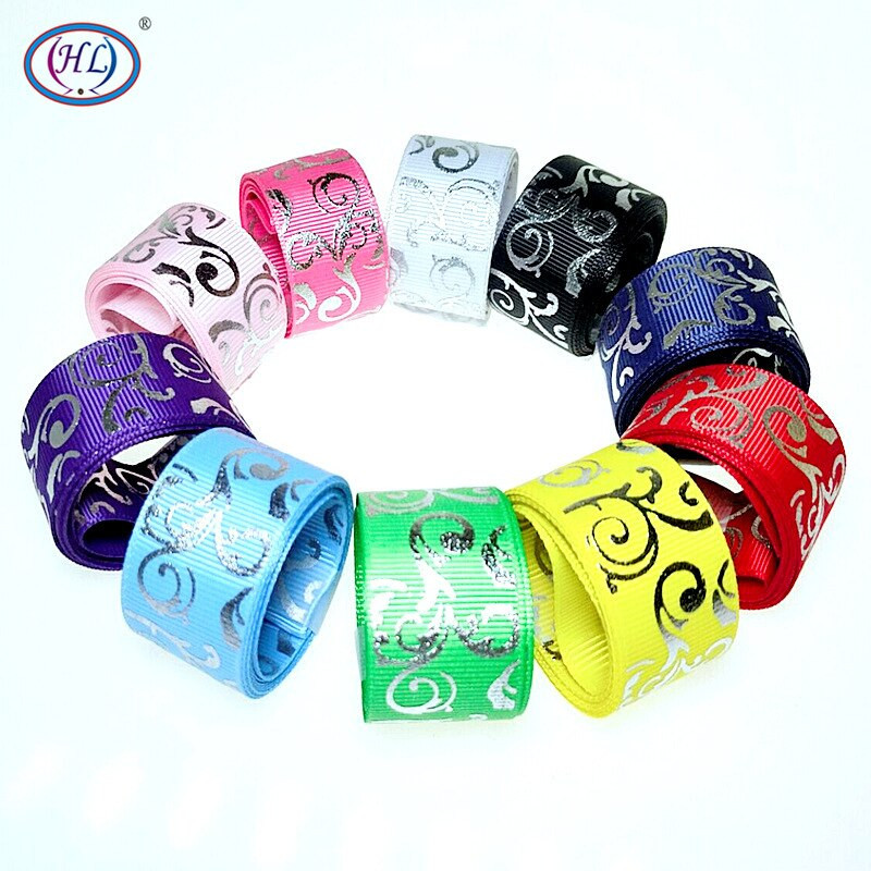 HL 5/10/50 jardi 25 mm vruće utiskivane Grosgrain vrpce Svadbena zabava Božićni ukrasi Uradi sam šivanje Rukotvorine za pakiranje darova Remen