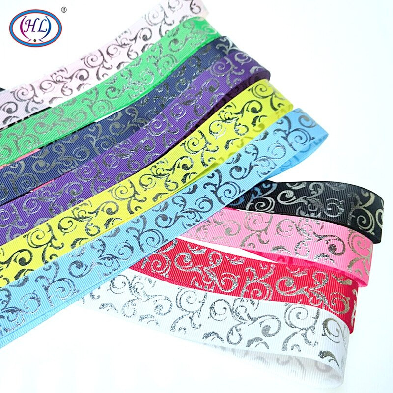 HL 5/10/50 jardi 25 mm vruće utiskivane Grosgrain vrpce Svadbena zabava Božićni ukrasi Uradi sam šivanje Rukotvorine za pakiranje darova Remen