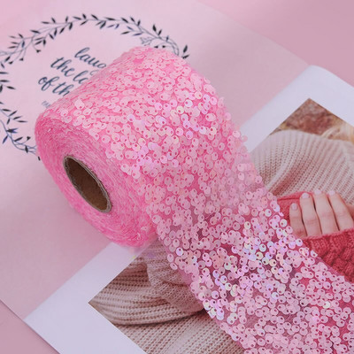 5 γιάρδες/παρτίδα 60mm 80mm πούλιες Organza Stain Κορδέλα για Δώρο Φιόγκος Συσκευασία Ρούχα Αξεσουάρ ραπτικής Διακόσμηση