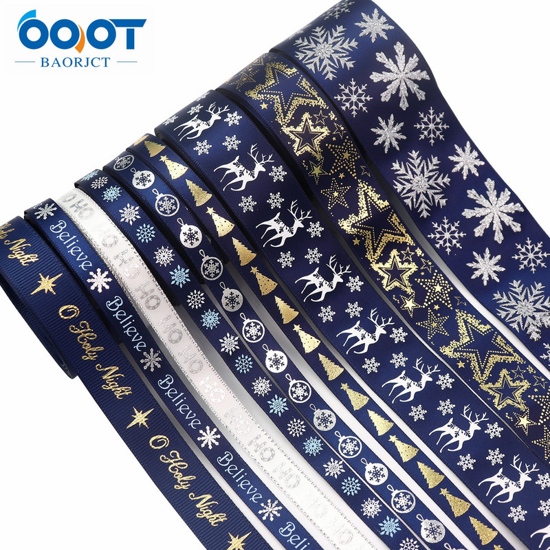 21702-1 Panglici de desene animate de Crăciun de Paște, 3/8"(10MM), 10Yards Accesorii pentru șapcă cu fundă pentru petrecere, ambalaj pentru cadou Materiale lucrate manual DIY