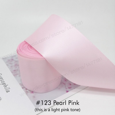 (10 jardi) 25/38/50 mm dvostrana satenska vrpca Visokokvalitetna 100% poliesterska vrpca s dvostrukim licem Mašnice za izradu vrpci 1"/1.5"/2" 4B50