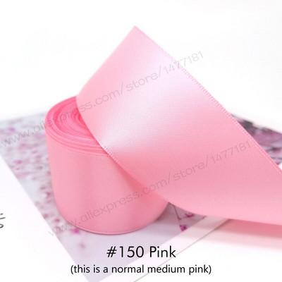 (10 jardi) 25/38/50 mm dvostrana satenska vrpca Visokokvalitetna 100% poliesterska vrpca s dvostrukim licem Mašnice za izradu vrpci 1"/1.5"/2" 4B50