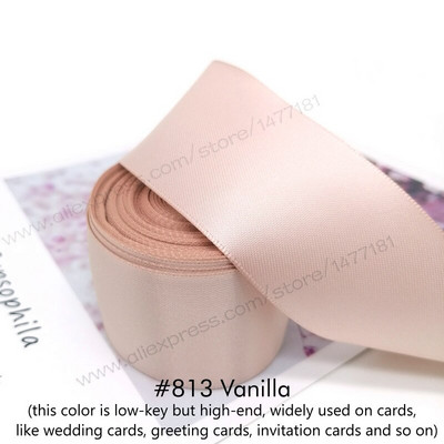 (10 jardi) 25/38/50 mm dvostrana satenska vrpca Visokokvalitetna 100% poliesterska vrpca s dvostrukim licem Mašnice za izradu vrpci 1"/1.5"/2" 4B50