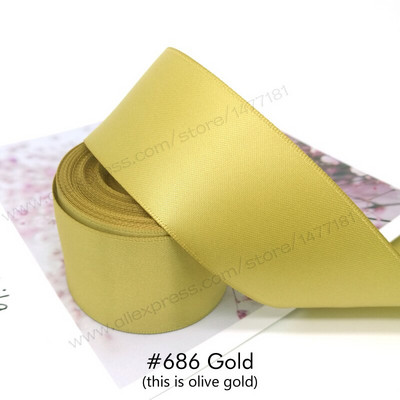 (10 jardi) 25/38/50 mm dvostrana satenska vrpca Visokokvalitetna 100% poliesterska vrpca s dvostrukim licem Mašnice za izradu vrpci 1"/1.5"/2" 4B50