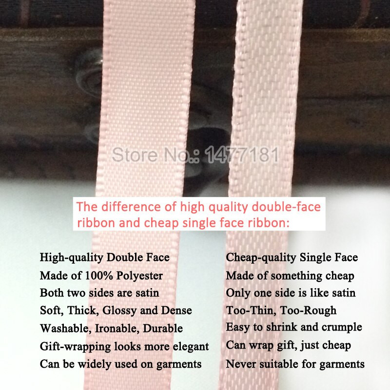 (10 jardi) 25/38/50 mm dvostrana satenska vrpca Visokokvalitetna 100% poliesterska vrpca s dvostrukim licem Mašnice za izradu vrpci 1"/1.5"/2" 4B50
