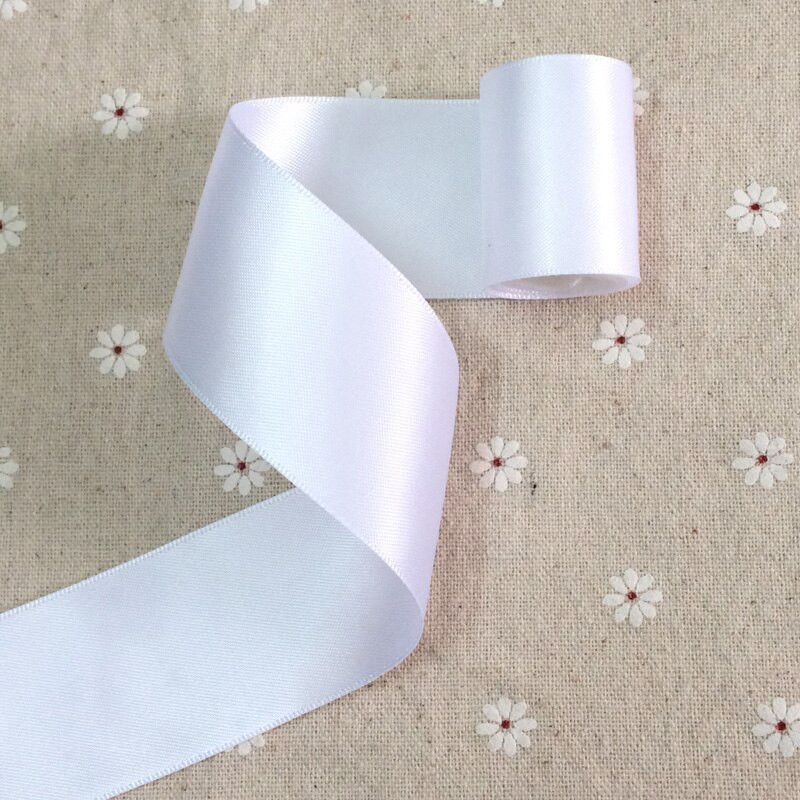 (10 jardi) 25/38/50 mm dvostrana satenska vrpca Visokokvalitetna 100% poliesterska vrpca s dvostrukim licem Mašnice za izradu vrpci 1"/1.5"/2" 4B50