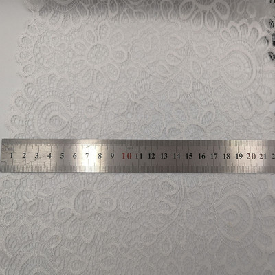 22 cm must valge elastne pitskangas prantsuse õõnes aluspesu DIY käsitöö õmblustarbed Kaunistustarvikud rõivastele 1 jard