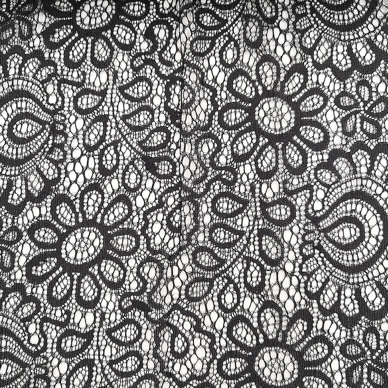 22 cm must valge elastne pitskangas prantsuse õõnes aluspesu DIY käsitöö õmblustarbed Kaunistustarvikud rõivastele 1 jard