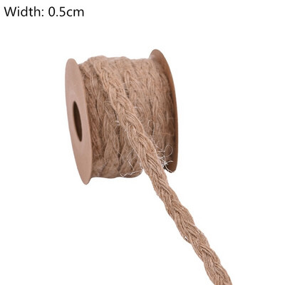 Κορδέλες από γιούτα με φυσική vintage λινάτσα χριστουγεννιάτικο πάρτι Χειροποίητη συσκευασία δώρου DIY Κορδέλα από γιούτα Διακόσμηση γάμου σπιτιού