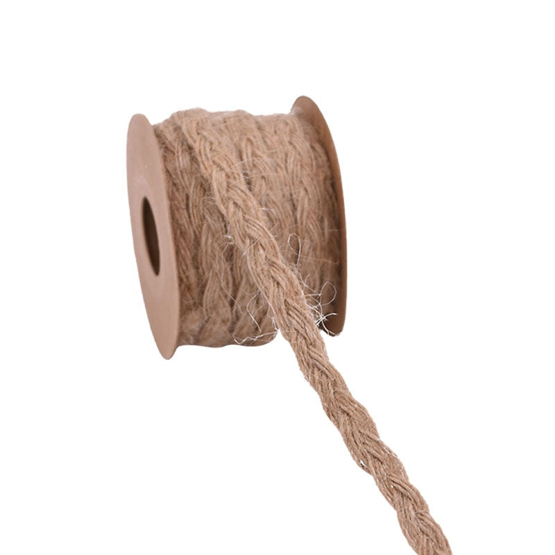 Κορδέλες από γιούτα με φυσική vintage λινάτσα χριστουγεννιάτικο πάρτι Χειροποίητη συσκευασία δώρου DIY Κορδέλα από γιούτα Διακόσμηση γάμου σπιτιού