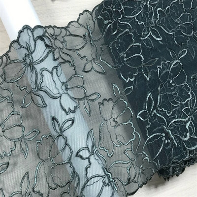 Tikandid Elastne tüllpits, DIY pesu õmblemine Käsitöö Rinnahoidja Aksessuaar Lilledega tikitud pits aluspesu nõeltega töötamiseks