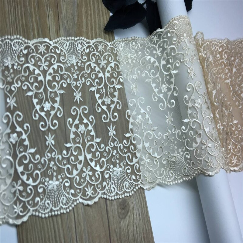 Tikandid Elastne tüllpits, DIY pesu õmblemine Käsitöö Rinnahoidja Aksessuaar Lilledega tikitud pits aluspesu nõeltega töötamiseks