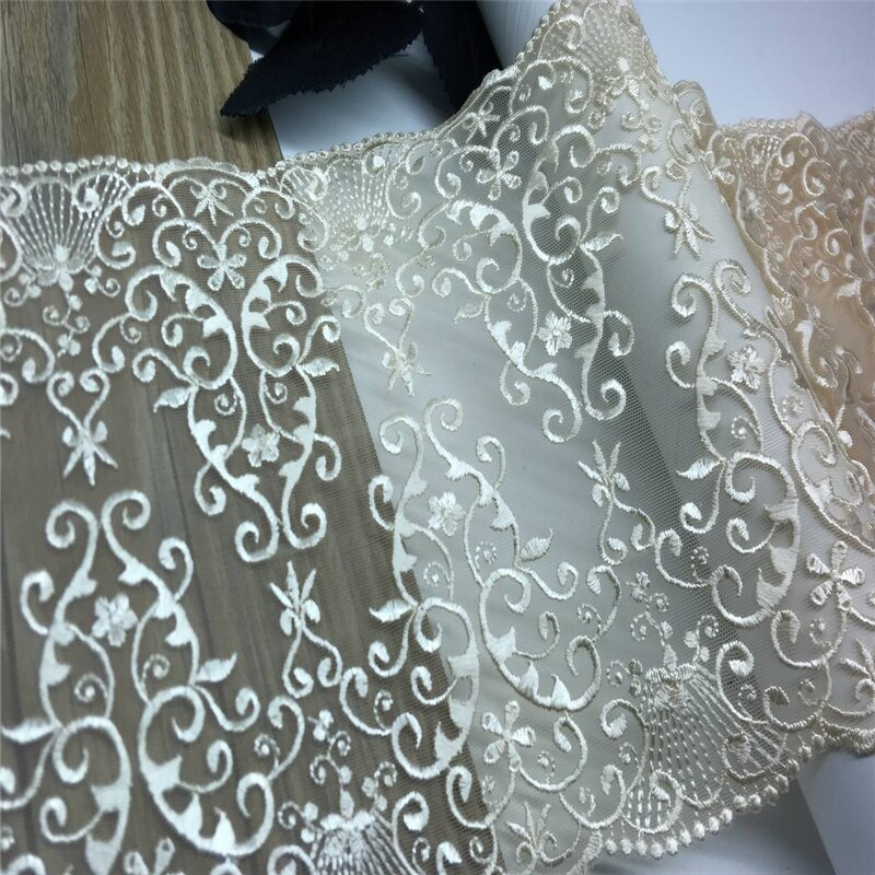 Tikandid Elastne tüllpits, DIY pesu õmblemine Käsitöö Rinnahoidja Aksessuaar Lilledega tikitud pits aluspesu nõeltega töötamiseks