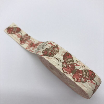 5 jardi 15 mm Multi Design "Ručno izrađena" tiskana pamučna čipkana vrpca Tkanina za šivanje Božićna vrpca za zamatanje darova za vjenčanje