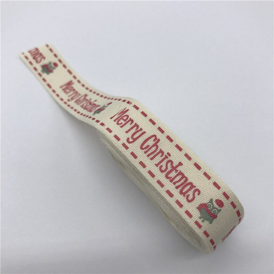 5 jardi 15 mm Multi Design "Ručno izrađena" tiskana pamučna čipkana vrpca Tkanina za šivanje Božićna vrpca za zamatanje darova za vjenčanje