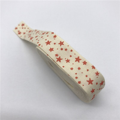 5 jardi 15 mm Multi Design "Ručno izrađena" tiskana pamučna čipkana vrpca Tkanina za šivanje Božićna vrpca za zamatanje darova za vjenčanje