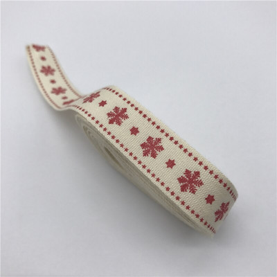 5 jardi 15 mm Multi Design "Ručno izrađena" tiskana pamučna čipkana vrpca Tkanina za šivanje Božićna vrpca za zamatanje darova za vjenčanje