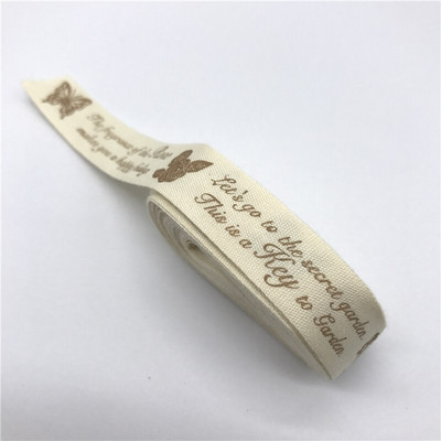 5 jardi 15 mm Multi Design "Ručno izrađena" tiskana pamučna čipkana vrpca Tkanina za šivanje Božićna vrpca za zamatanje darova za vjenčanje