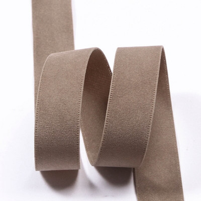5 Yards/Roll 25 38mm μονόχρωμη διπλή όψη Suede Blank Pressing Velvet Κορδέλα για DIY φιόγκους για χειροτεχνία Αξεσουάρ ρούχων