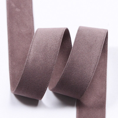 5 Yards/Roll 25 38mm μονόχρωμη διπλή όψη Suede Blank Pressing Velvet Κορδέλα για DIY φιόγκους για χειροτεχνία Αξεσουάρ ρούχων