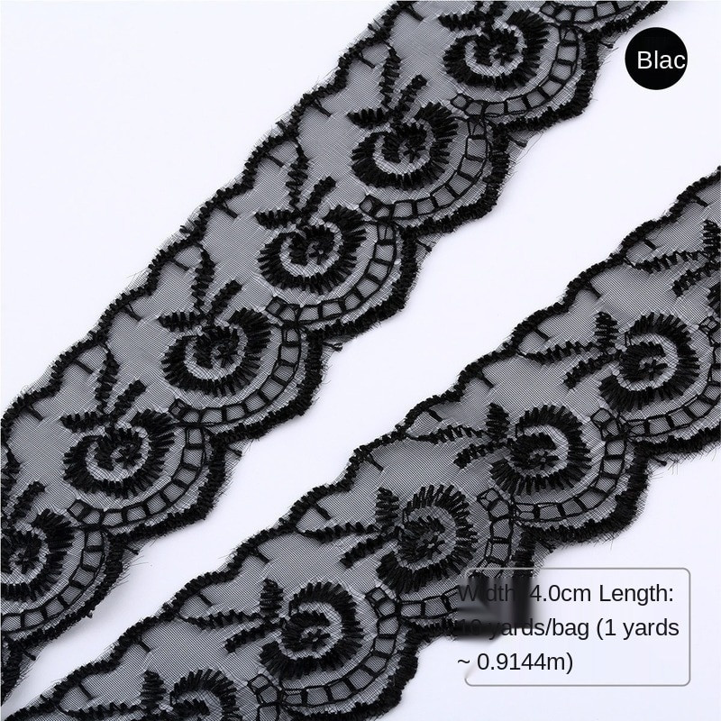 4,5 εκ. Πλάτος 10 Γιάρδες DIY Διακόσμηση Ρούχων Χρώμα Δαντέλα Φόρεμα Κουρτίνες Υδατοδιαλυτή φιλική προς το περιβάλλον δαντέλα