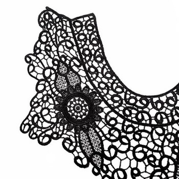 Πολυτελές λουλούδι λευκό Κέντημα δαντέλα υφασμάτινη κορδέλα DIY ράψιμο νυφικό απλικέ γιακά craft guipure ντεκόρ γάμου