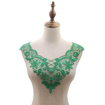 Luksuslik lill valge Tikand pitsist kangast kaunistuspael DIY õmblemine pruudi aplikatsiooniga krae käsitöö giipüür kleit pulmadekoor