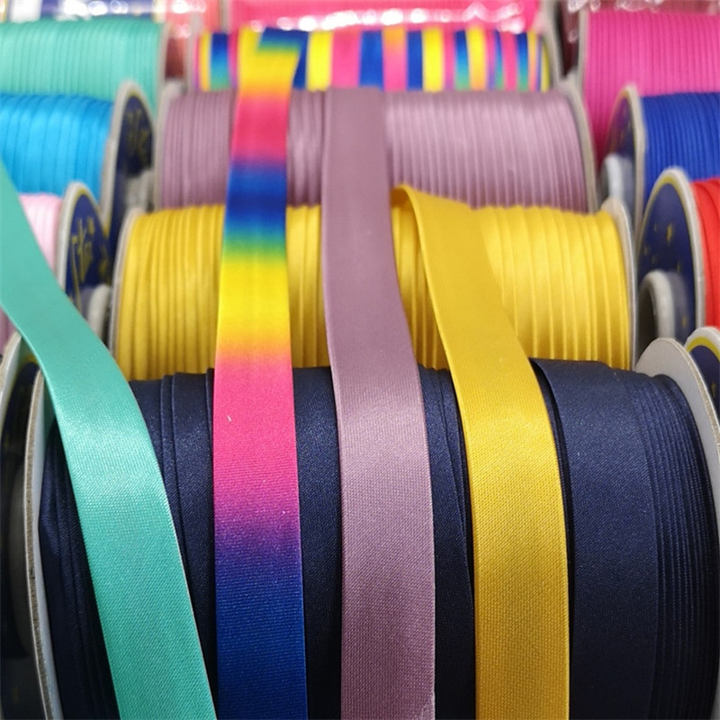 5 jardi 15 mm satenska vrpca za šivanje Vrpca za šivanje rubova za odjeću Plahte Jastuci Kape Šivanje rubova raznih tkanina