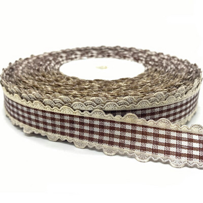 5 Yards/lot 18mm Βαμβακερή Κορδέλα Δαντέλα Χειροποίητο Σχέδιο Εκτυπωμένες Βαμβακερές Κορδέλες για Χριστουγεννιάτικη Διακόσμηση Γάμου DIY ύφασμα ραπτικής