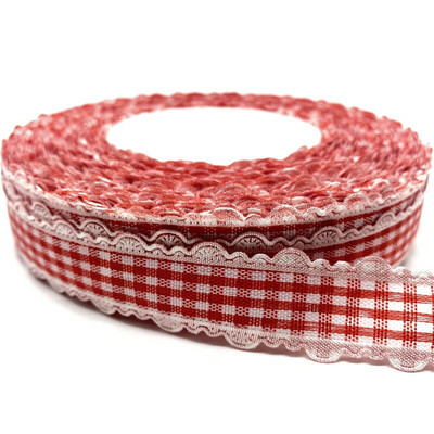 5 Yards/lot 18mm Βαμβακερή Κορδέλα Δαντέλα Χειροποίητο Σχέδιο Εκτυπωμένες Βαμβακερές Κορδέλες για Χριστουγεννιάτικη Διακόσμηση Γάμου DIY ύφασμα ραπτικής