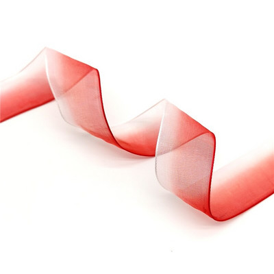 Κορδέλες οργάντζα 25 χιλιοστών ντεγκραντέ για διακόσμηση σπιτιού γάμου DIY Συσκευασία δώρου Χειροποίητα αξεσουάρ #