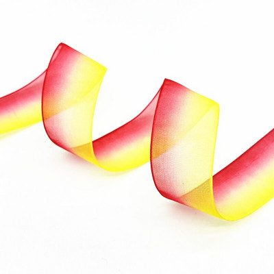 Κορδέλες οργάντζα 25 χιλιοστών ντεγκραντέ για διακόσμηση σπιτιού γάμου DIY Συσκευασία δώρου Χειροποίητα αξεσουάρ #