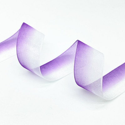 Κορδέλες οργάντζα 25 χιλιοστών ντεγκραντέ για διακόσμηση σπιτιού γάμου DIY Συσκευασία δώρου Χειροποίητα αξεσουάρ #