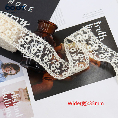 Delikatna mrežasta izvezena čipkasta vrpca 1 jarda 22328-1 DIY ručno rađena mašna Poklon zamotani materijal za rođendansko vjenčanje