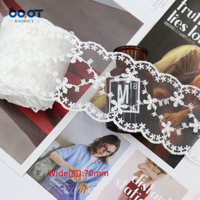 Delikatna mrežasta izvezena čipkasta vrpca 1 jarda 22328-1 DIY ručno rađena mašna Poklon zamotani materijal za rođendansko vjenčanje