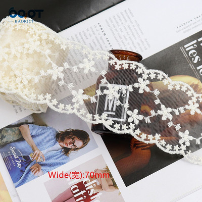 Delikatna mrežasta izvezena čipkasta vrpca 1 jarda 22328-1 DIY ručno rađena mašna Poklon zamotani materijal za rođendansko vjenčanje