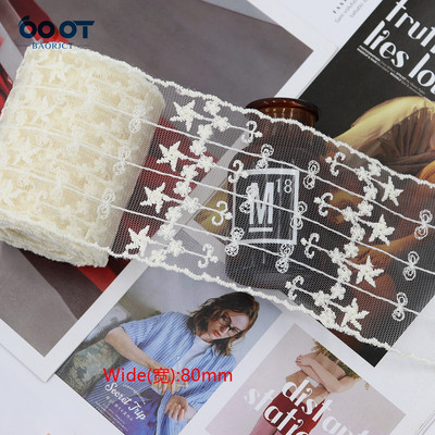 Delikatna mrežasta izvezena čipkasta vrpca 1 jarda 22328-1 DIY ručno rađena mašna Poklon zamotani materijal za rođendansko vjenčanje