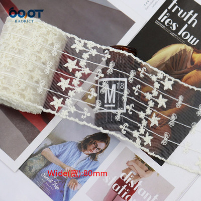 Delikatna mrežasta izvezena čipkasta vrpca 1 jarda 22328-1 DIY ručno rađena mašna Poklon zamotani materijal za rođendansko vjenčanje