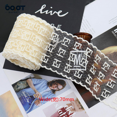 Delikatna mrežasta izvezena čipkasta vrpca 1 jarda 22328-1 DIY ručno rađena mašna Poklon zamotani materijal za rođendansko vjenčanje