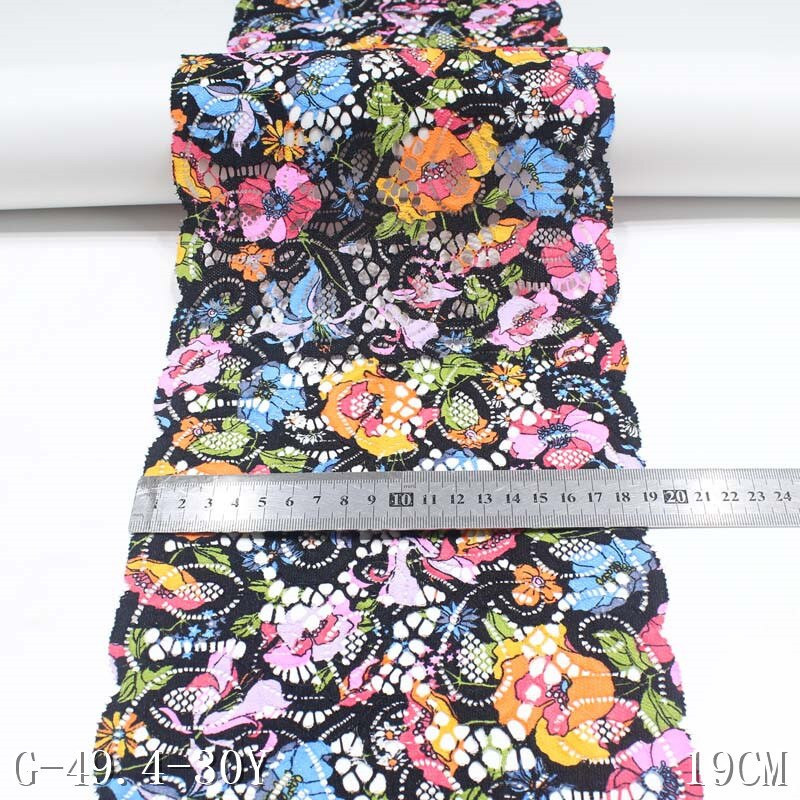 1 hoov/krunt 19 cm elastne pitsõmbluspael giipurist pitsliist või kangast lõime kudumine DIY Rõivaste tarvikud