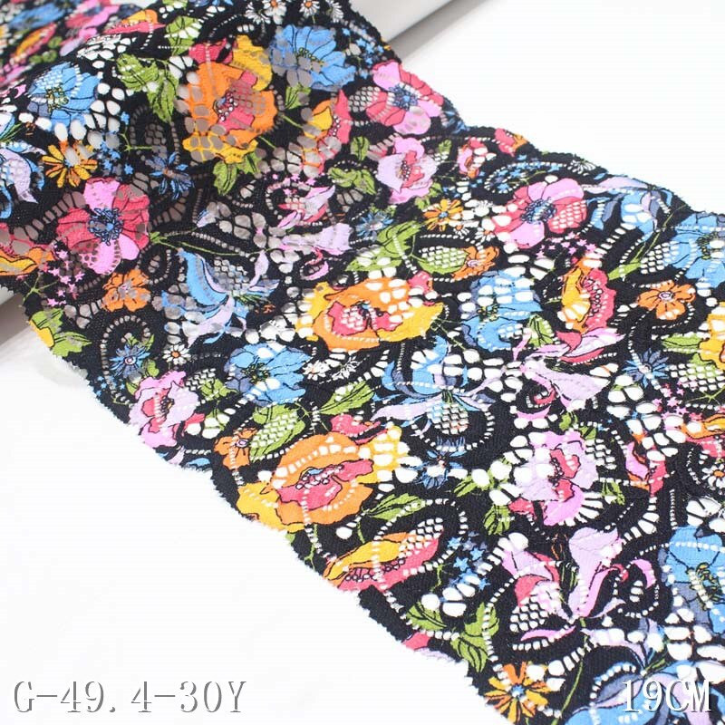 1 hoov/krunt 19 cm elastne pitsõmbluspael giipurist pitsliist või kangast lõime kudumine DIY Rõivaste tarvikud