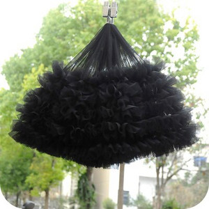 1μέτρο/παρτίδα πλάτος 28cm 15 χρώματα Baby Puff Φούστα Ύφασμα 3D Διχτυωτό Πλισέ Φούστα Βρεφική Κούκλα Ρούχα Δαντέλα Αξεσουάρ X245
